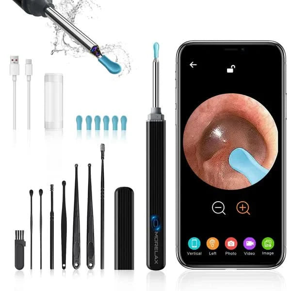 Ear Cleaner Wireless Otoscope Removal Tool With Camera 6 LED Light - Pakpick