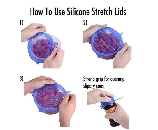 Reusable Silicone Stretch Lids