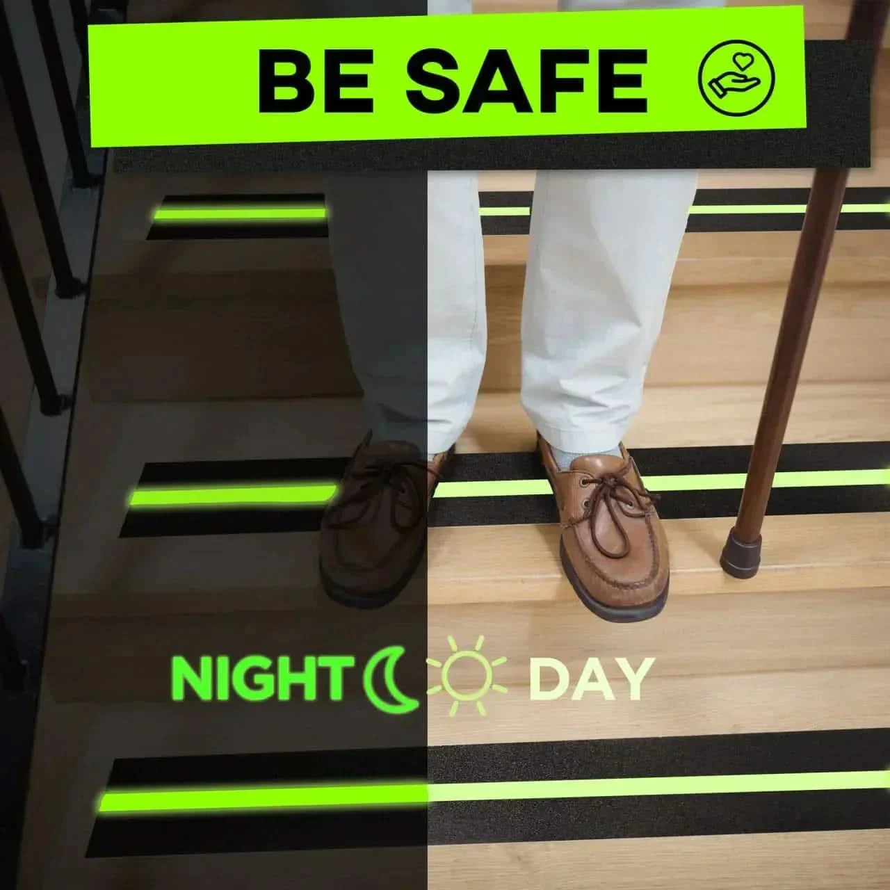 Anti Slip Tape Strong Grip | Waterproof | Glow-in-Dark - Pakpick