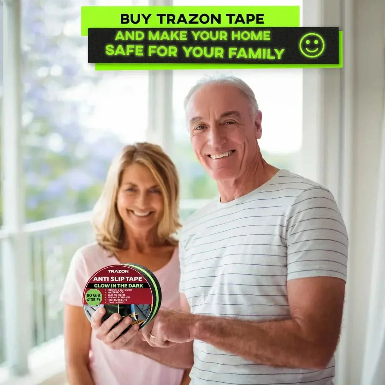 Anti Slip Tape Strong Grip | Waterproof | Glow-in-Dark - Pakpick