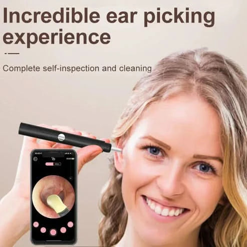 Ear Cleaner Wireless Otoscope Removal Tool With Camera 6 LED Light - Pakpick