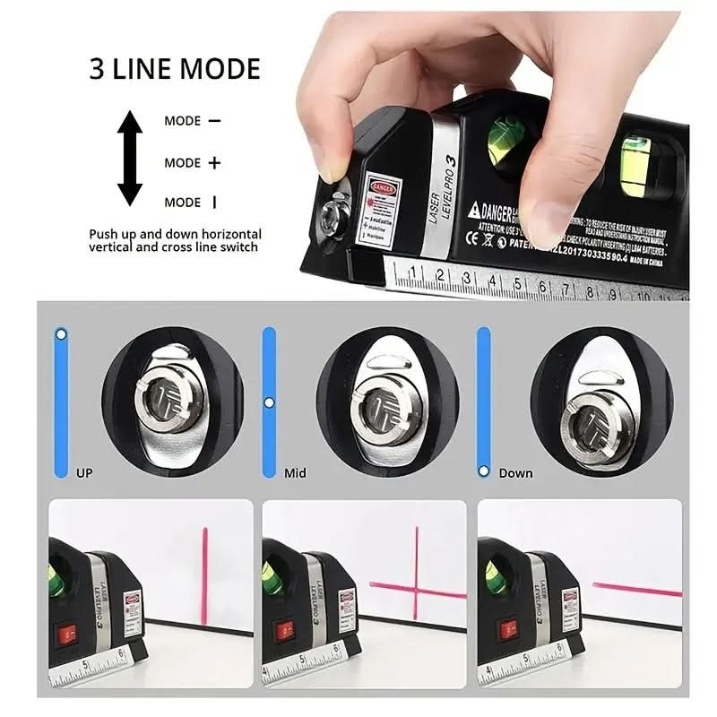 Laser Level with Built-in Tape – USA Imported - Pakpick