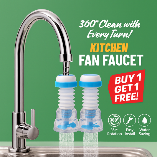 360° Adjustable Fan Faucet – Buy 1 Get 1 FREE!