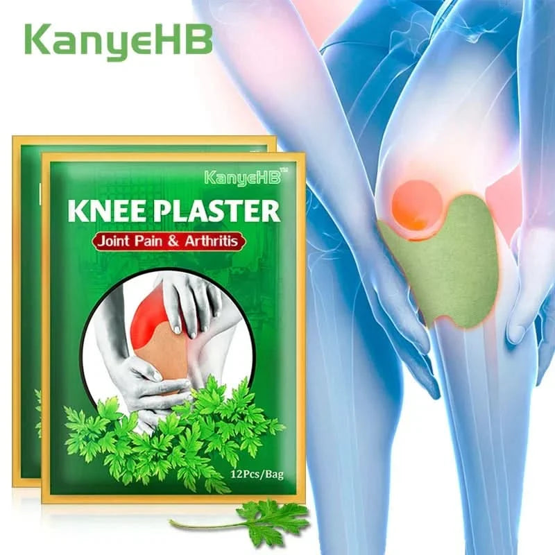 Knee Patch Self-adhesive Wormwood Cervical Spine Paste Sports Joint Injuries Pain Plaster for Rheumatic Diseases