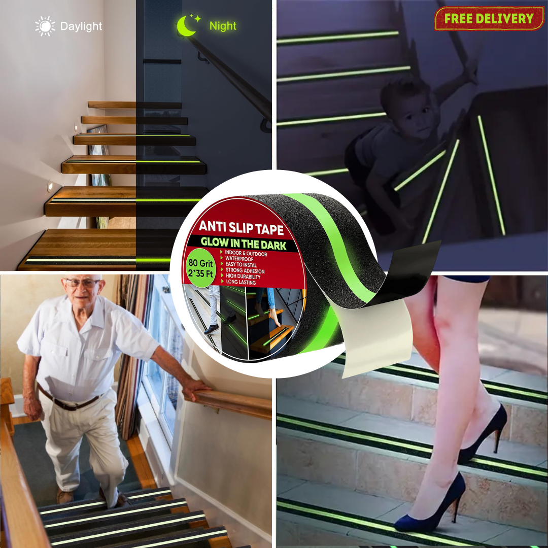 Anti Slip Tape Strong Grip | Waterproof | Glow-in-Dark - Pakpick