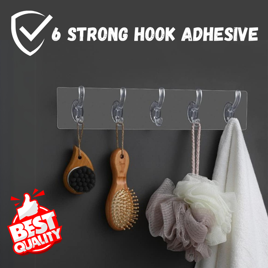 6 Hook Wall Hanger- Heavy Duty